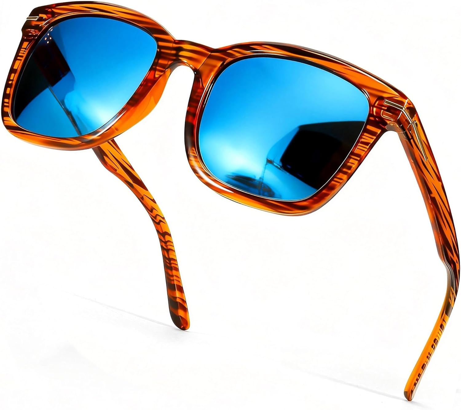 

Поляризованные солнцезащитные очки SIPHEW, унисекс. Крупная квадратная оправа, зеркальные линзы, защита UV400. Цвет: коричневая черепаховая оправа, синие зеркальные линзы. Модель A07