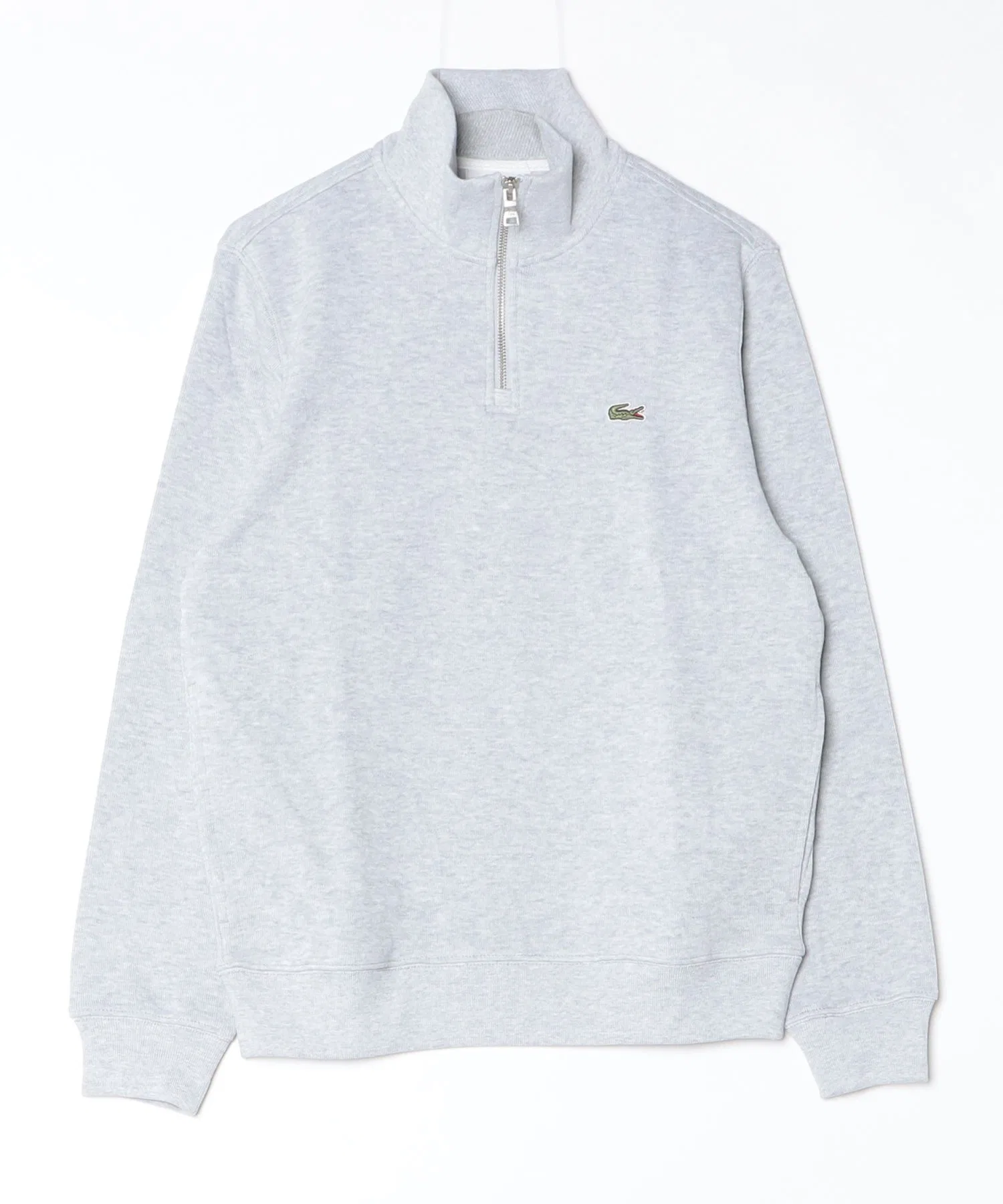 Свитшот Lacoste с высоким воротником на молнии, базовый, темно-синий — фото 3