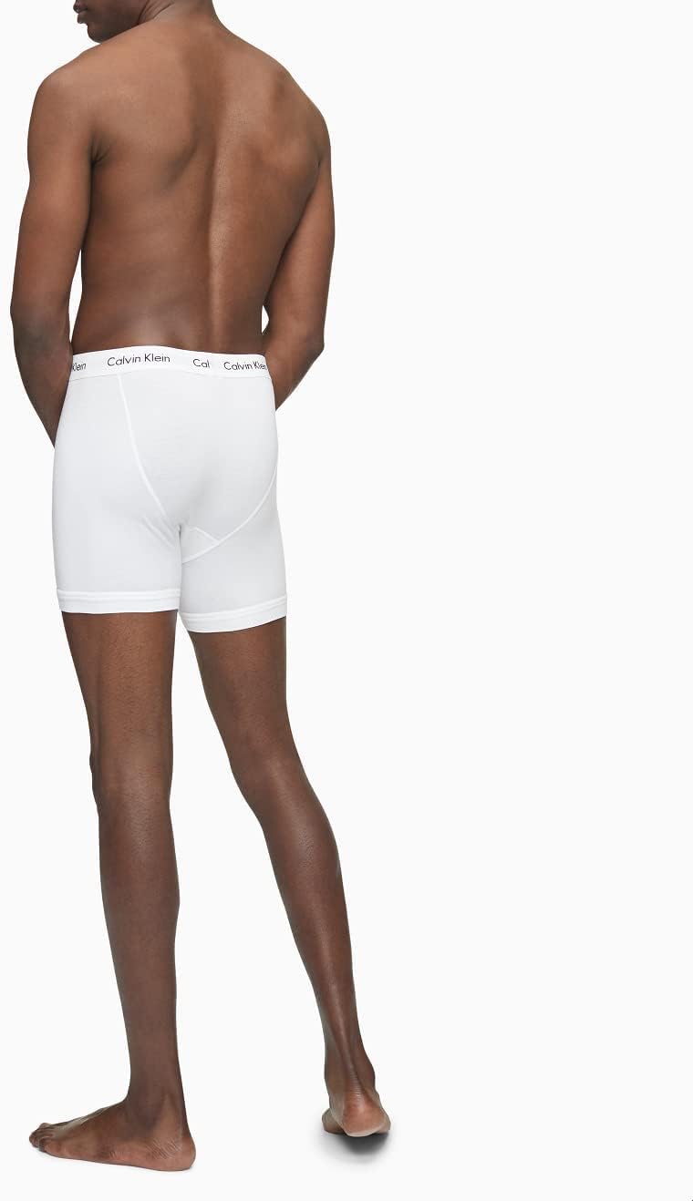 Комплект из 3 мужских трусов-боксеров Calvin Klein из хлопка и эластичного материала, 3 White — фото 2