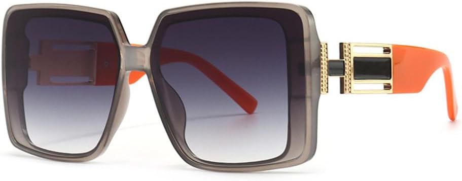 

Роскошные солнцезащитные очки для женщин и мужчин, модные винтажные солнцезащитные очки в крупной оправе, дорожные солнцезащитные очки с защитой от УФ-излучения UV400 TYUVIVO, Gray Gray