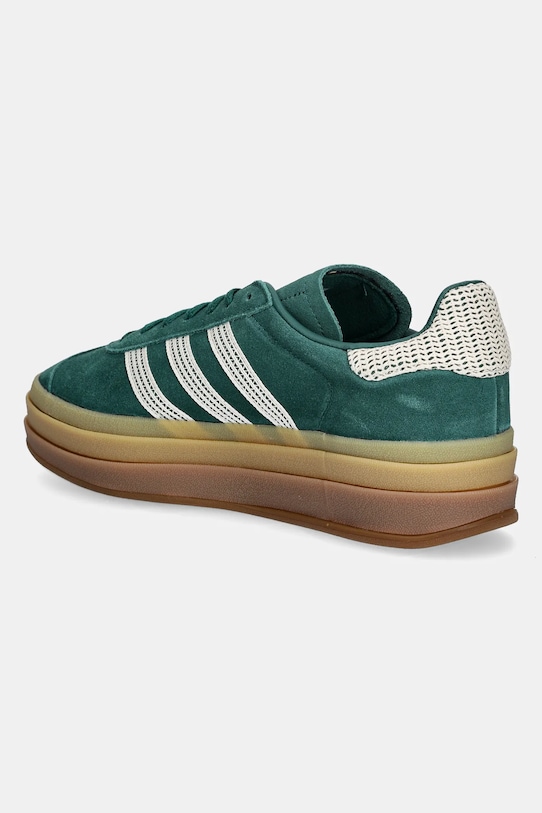 Замшевые кроссовки Gazelle Bold W Adidas Originals, зеленый — фото 3