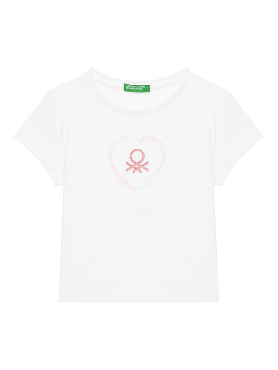 

Футболка обычного кроя 3I1XG10HU United Colors Of Benetton, белый
