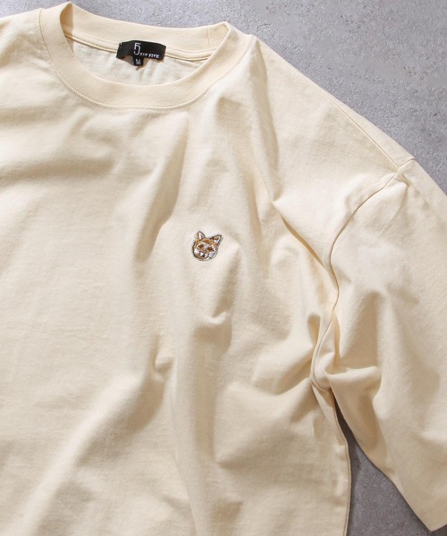 

Футболка с вышивкой животных, 100% хлопок, свободный крой, унисекс, бренд ZIP FIVE, цвет бежевый