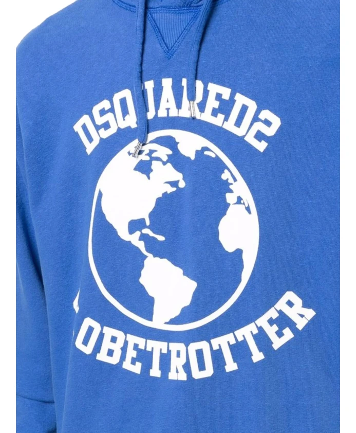Толстовка Globetrotter Dsquared2, синий — фото 3