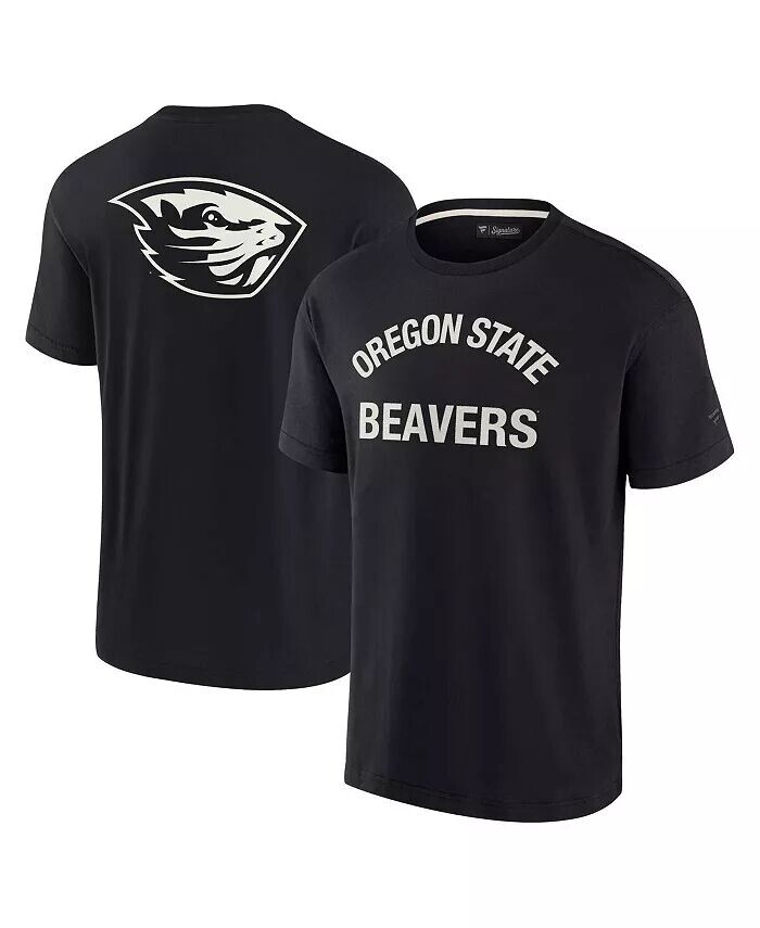 

Черная мужская и женская супермягкая футболка с короткими рукавами Oregon State Beavers Fanatics Signature