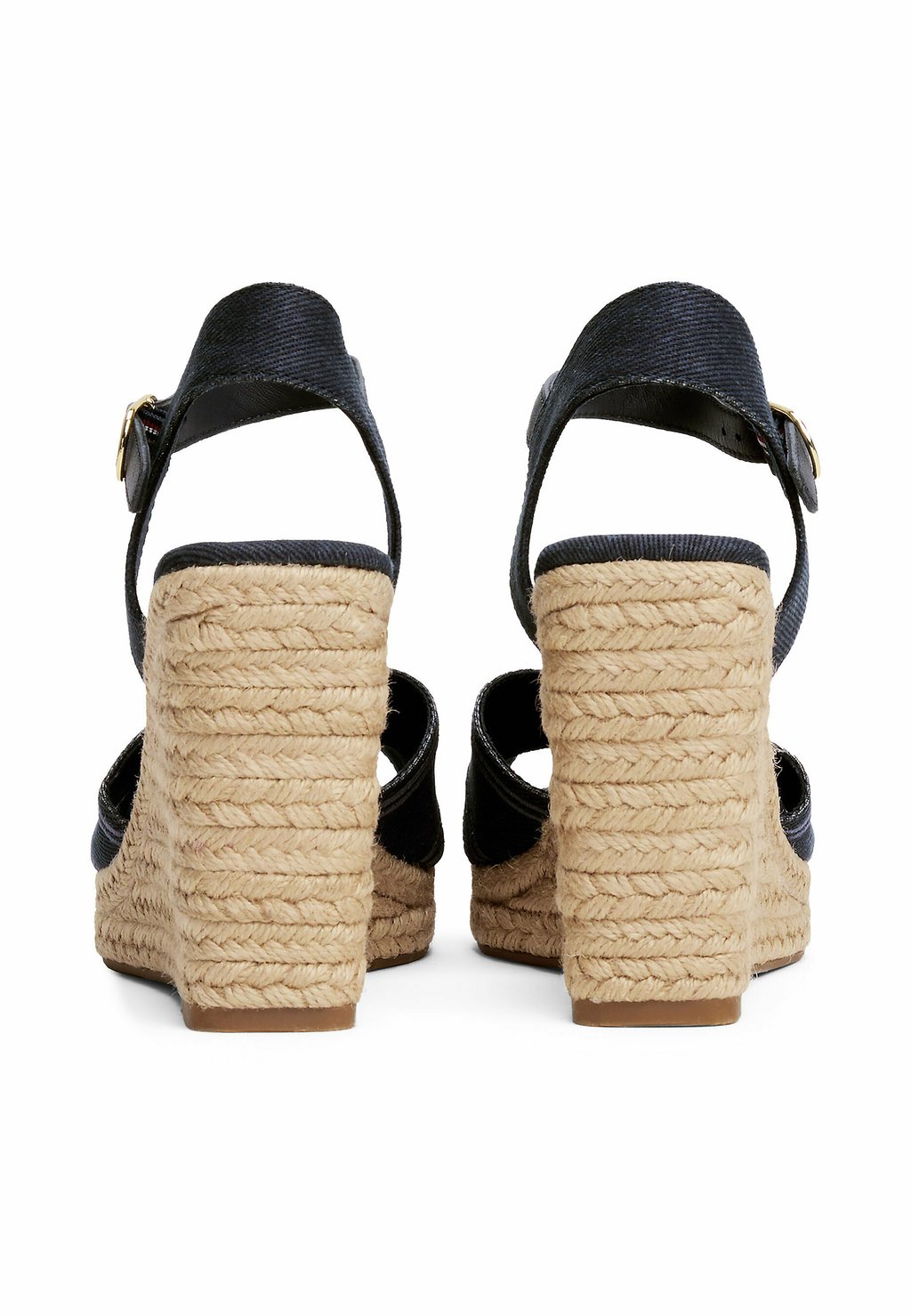 Босоножки на танкетке High heeled sandals Tommy Hilfiger, темно-синий — фото 3