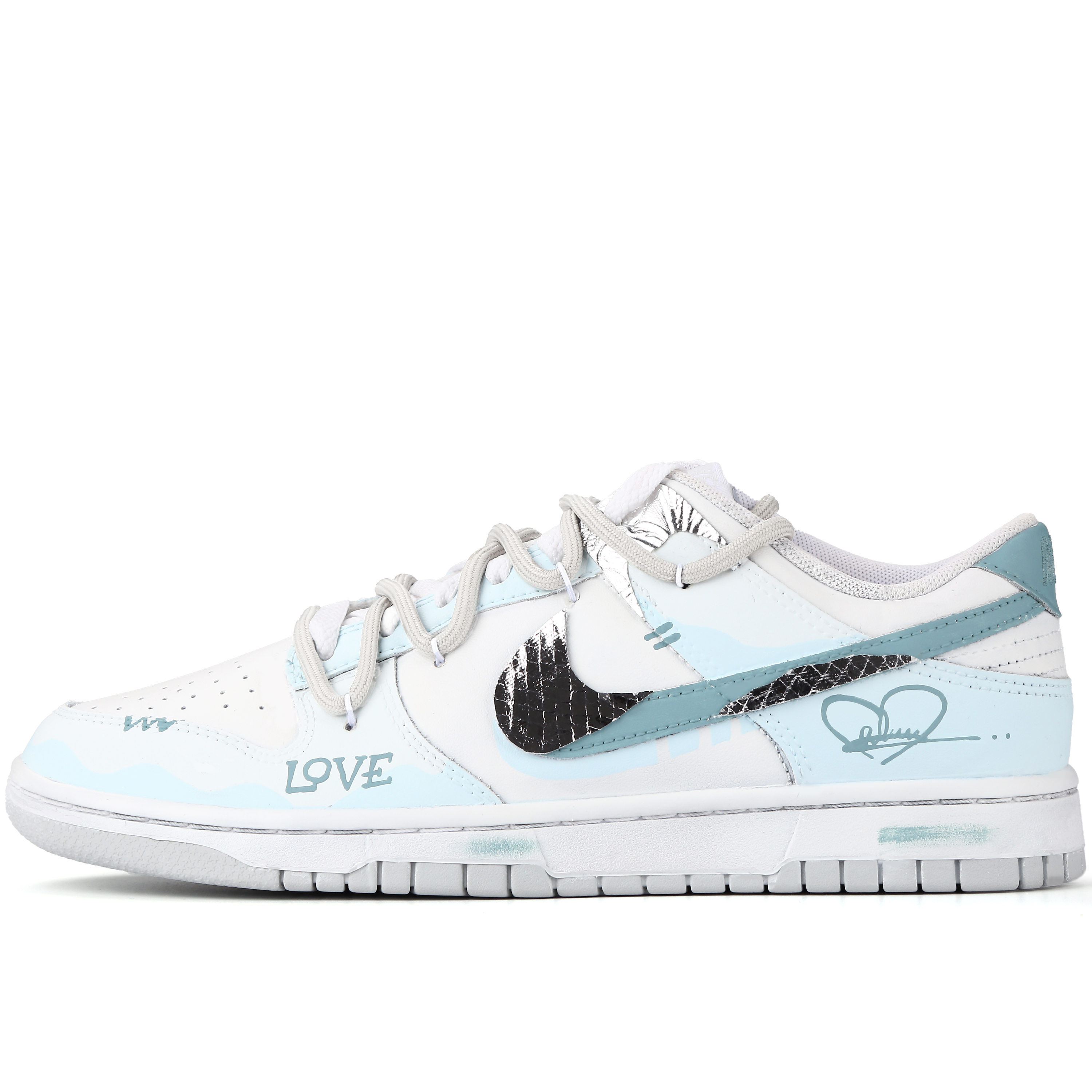 

Кроссовки Nike Dunk Skateboarding Shoes Unisex Low-top, белый