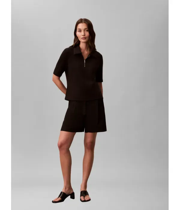 Поло Spacer slim fit Calvin Klein, черный — фото 2