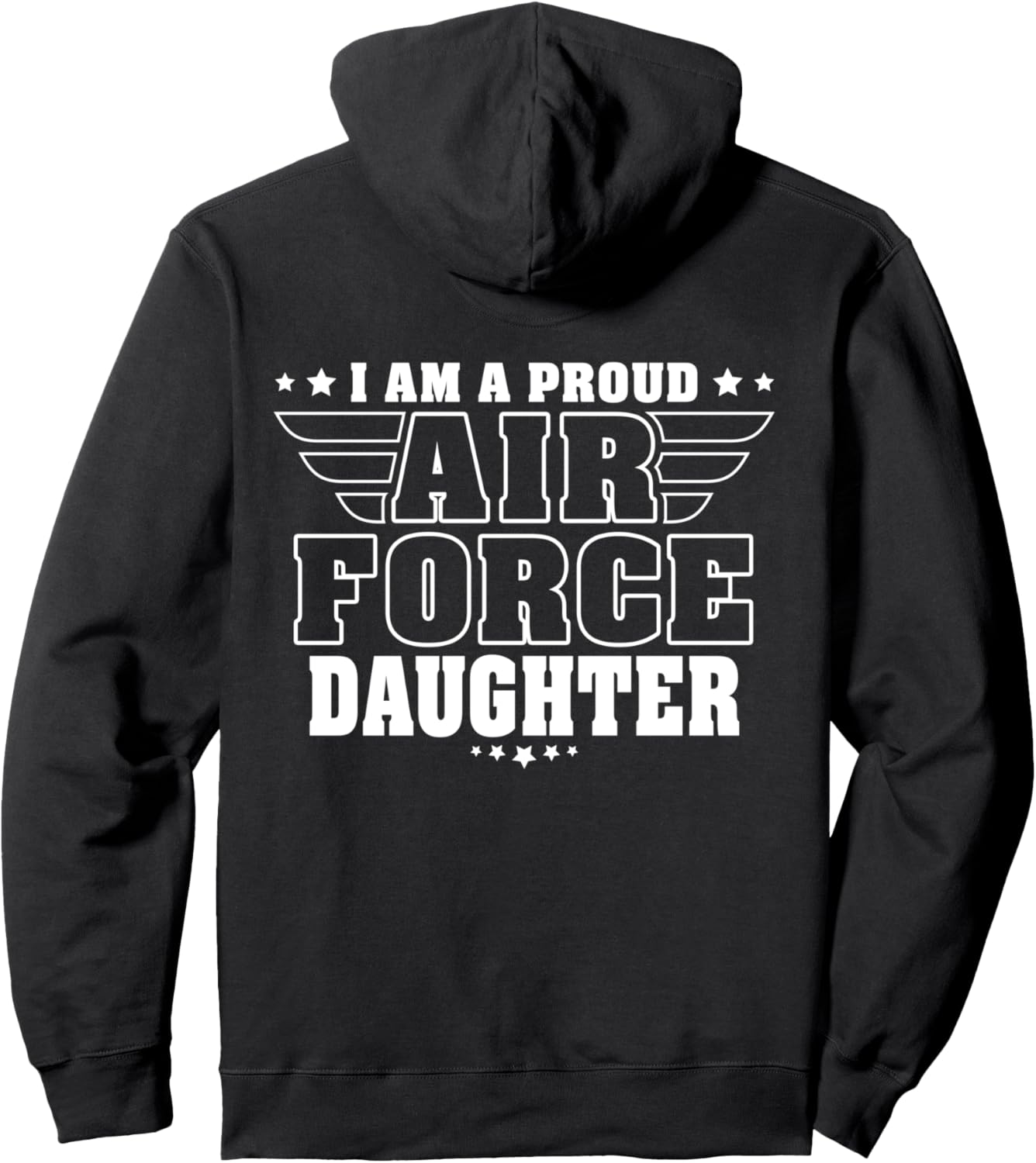 

Я - дочь военнослужащего ВВС, гордящаяся своей службой в армии. Толстовка с надписью «Я - дочь военнослужащего ВВС, гордящаяся своей семьей» G2T Proud Air Force Family, черный