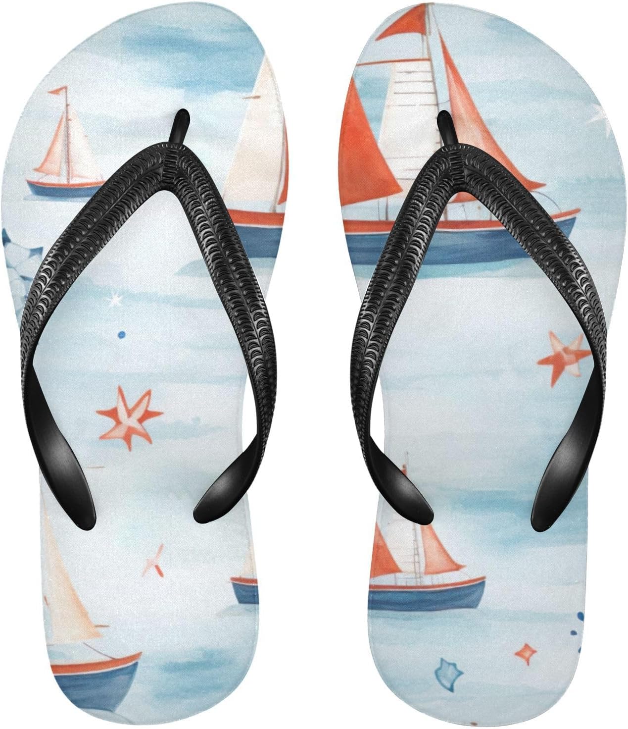 

Шлепанцы для пляжа, летние повседневные сандалии для женщин и мужчин, обувь для душа, размер XS Kfbe, Boat