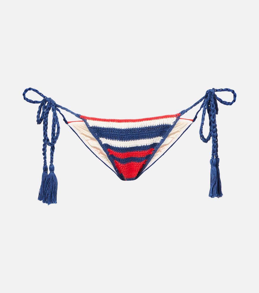 

Габриэль кружевные хлопковые бикини-трусики Anna Kosturova, Red Navy Cream