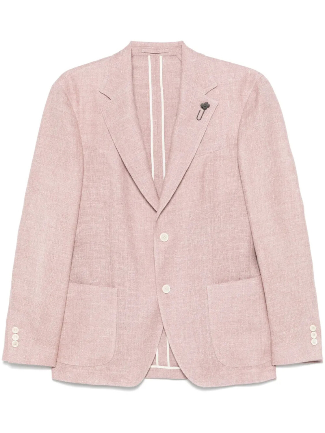 

Блейзер с брошью Lardini, розовый