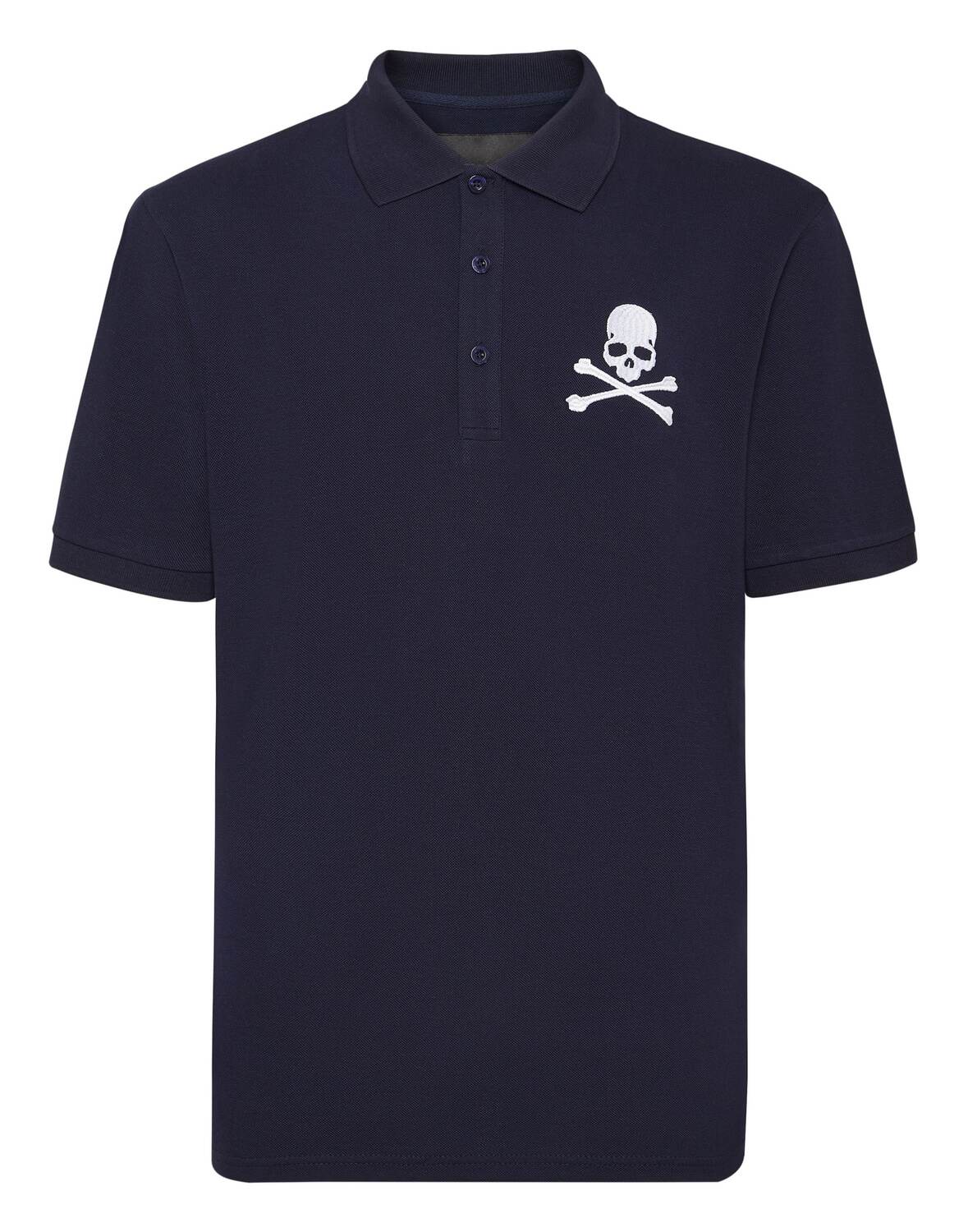 

Philipp Plein Футболка 'Skull&Bones' в темно-синем цвете