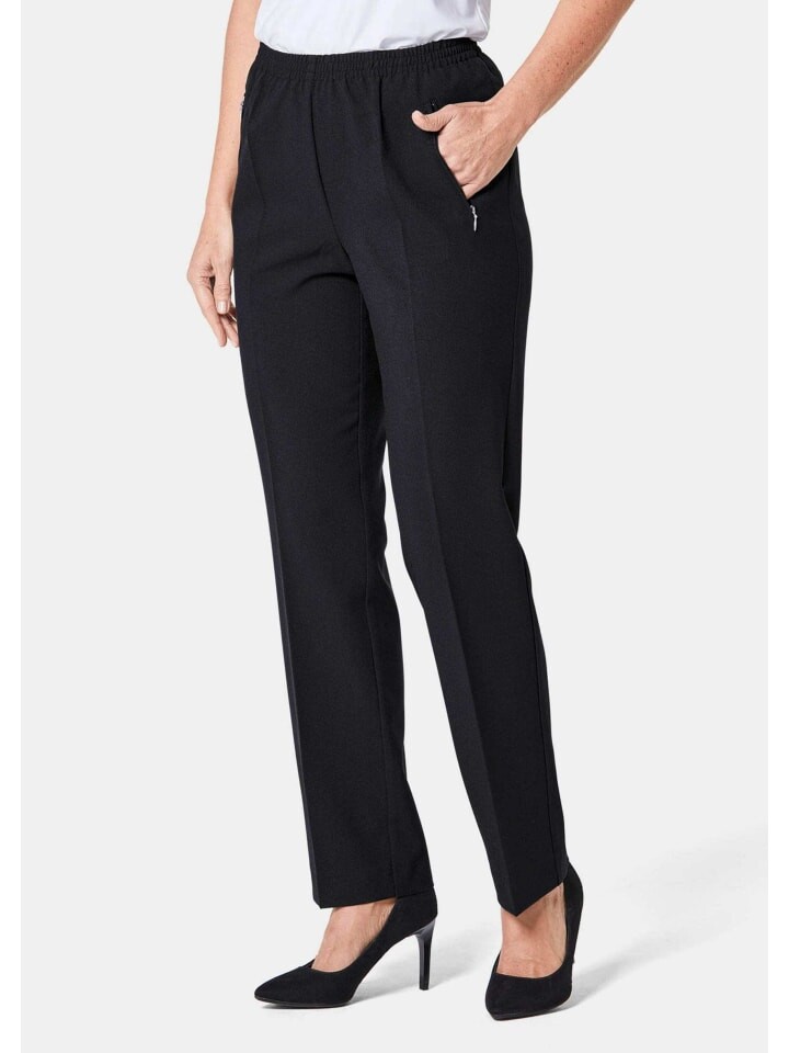 

Тканевые брюки GOLDNER Reiseschlupfhose LOUISA, черный