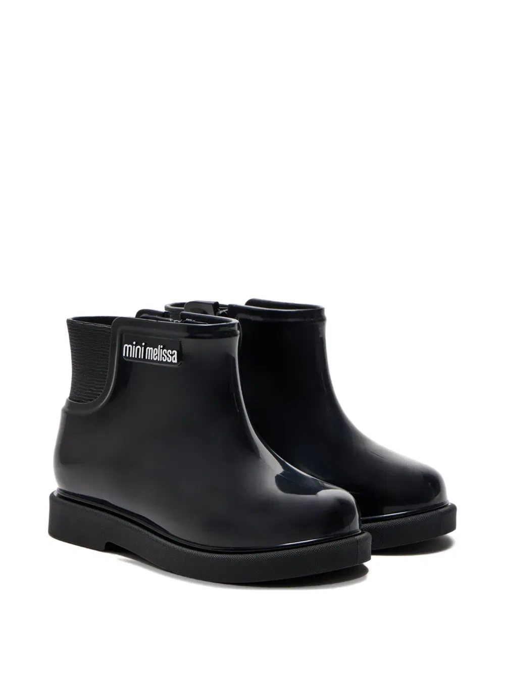Сапоги с эластичными деталями Mini Melissa, черный
