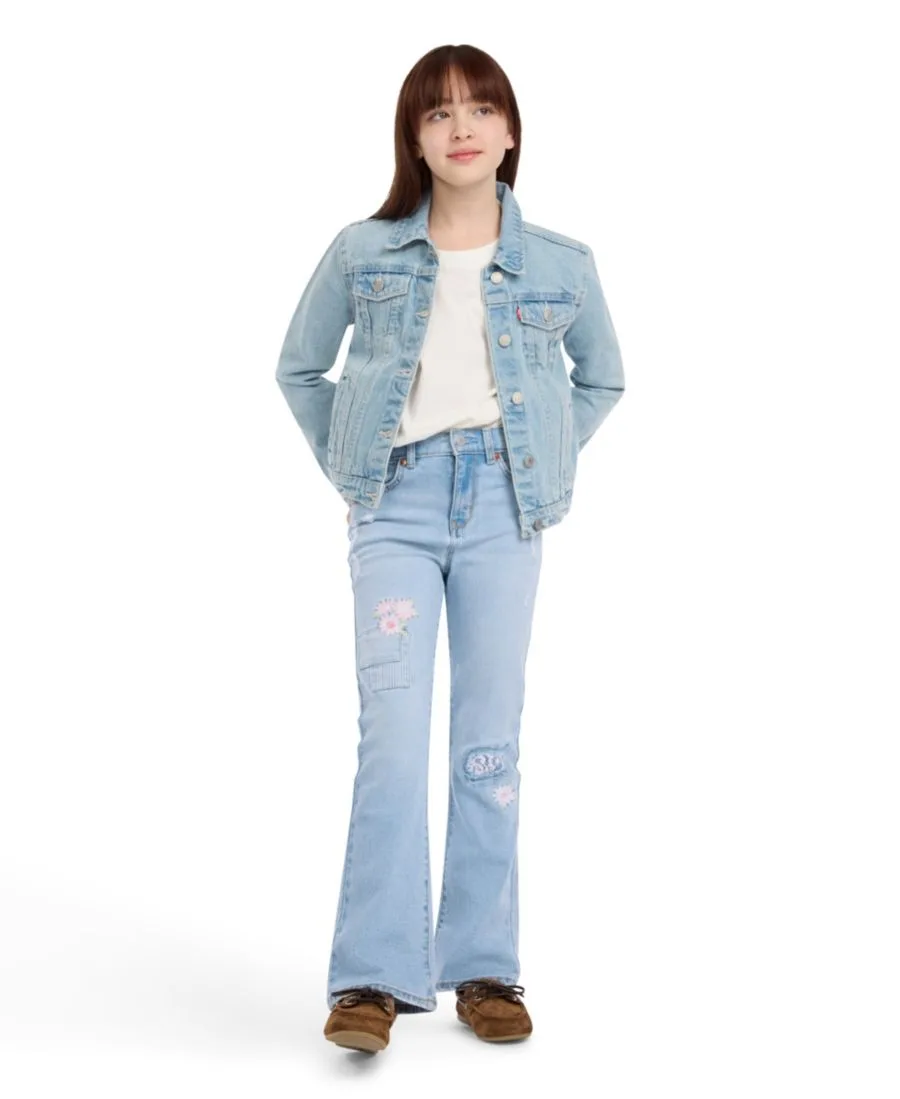 Джинсы-клеш с декоративной строчкой для девочек 7-16 лет Levi's, Marin Babe — фото 2