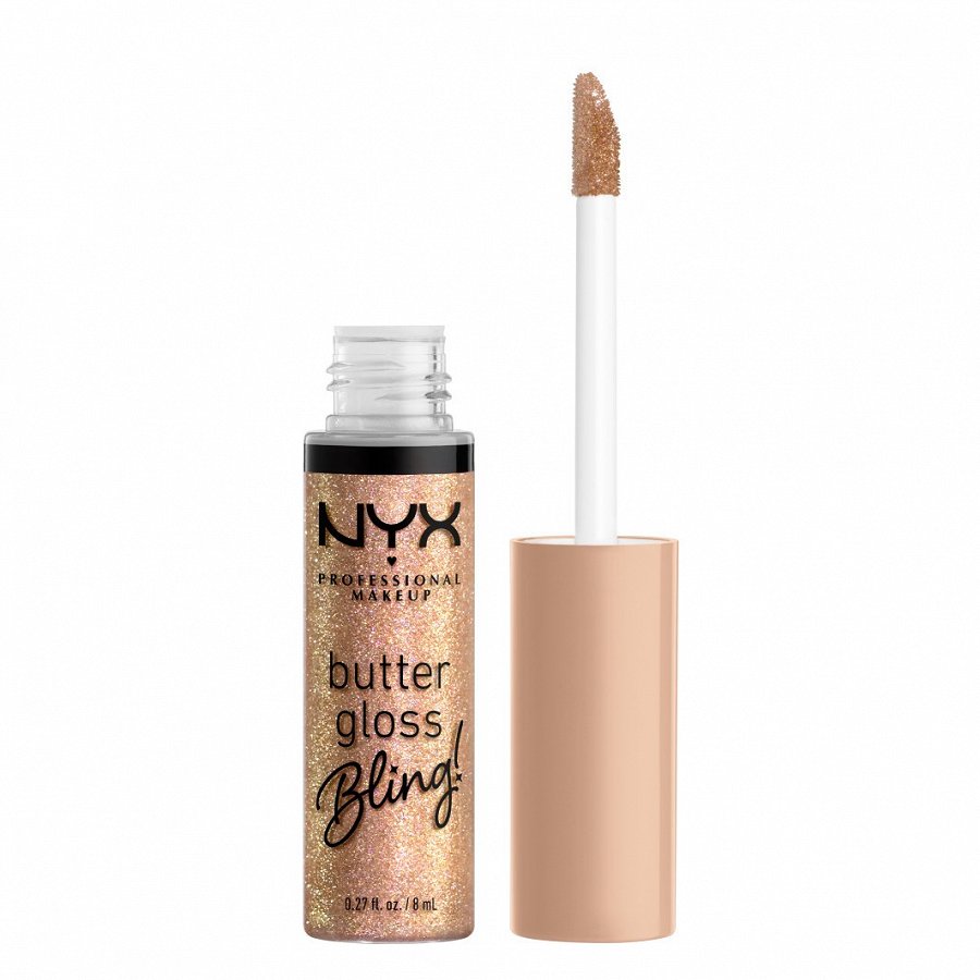 

Блеск для губ butter gloss bling Nyx Professional Makeup, цвет bring the bling, 8 мл