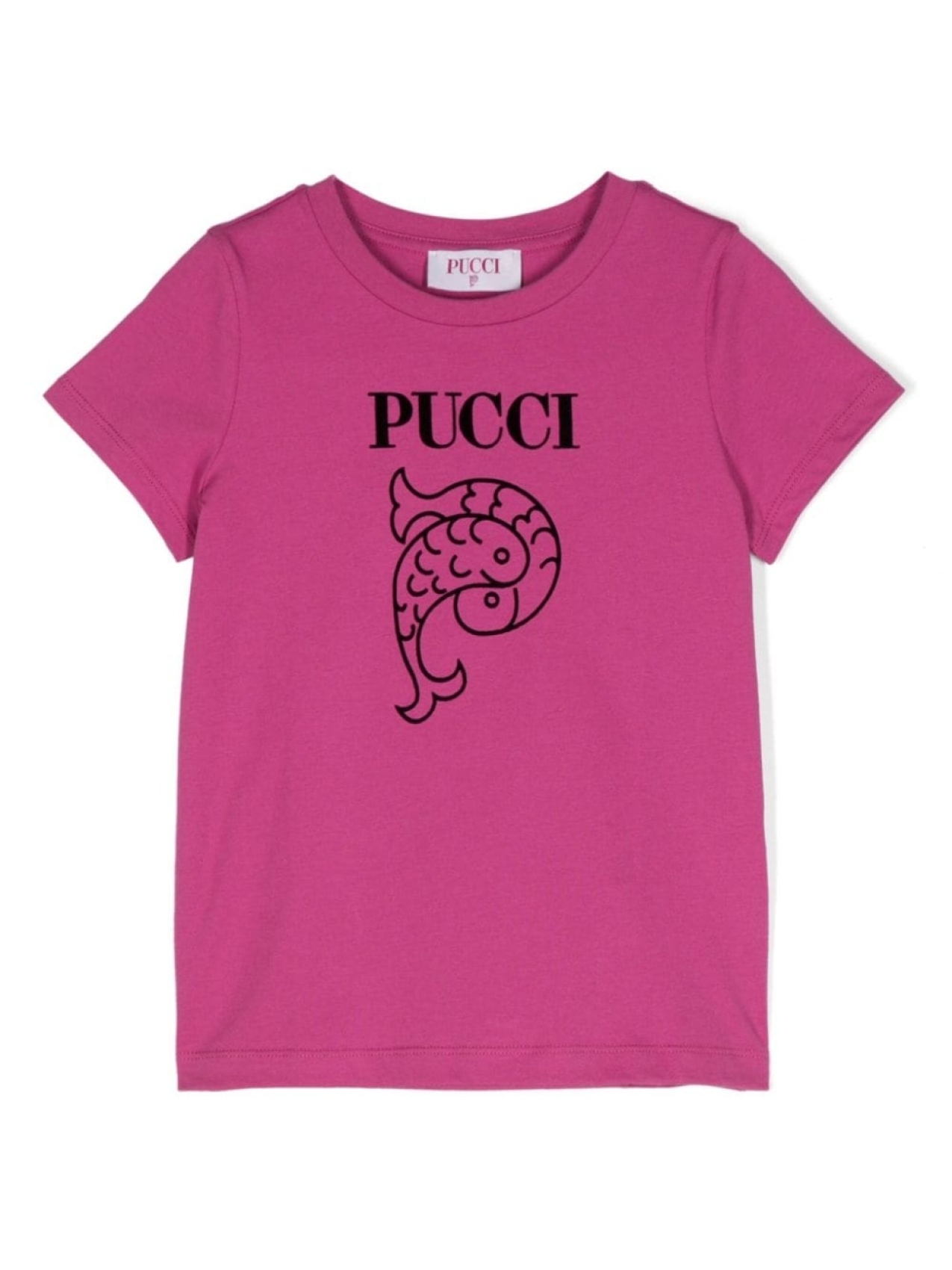 

PUCCI Junior футболка с логотипом, фиолетовый