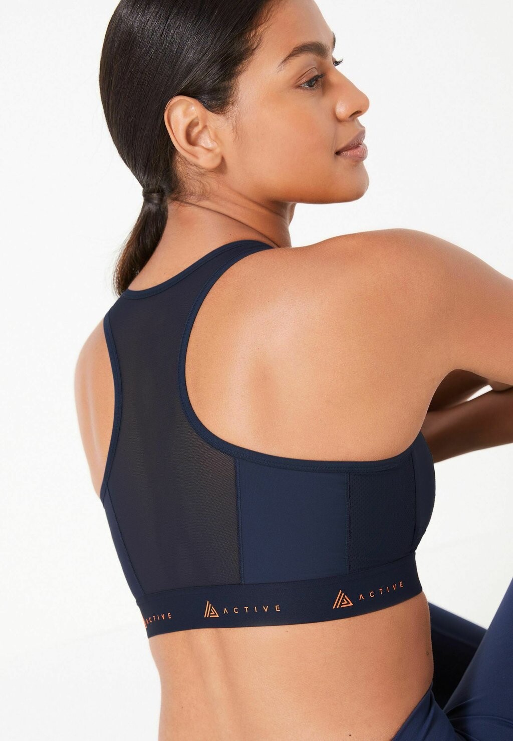 Удлиненный бюстгальтер ACTIVE DD ZIP FRONT HIGH IMPACT Next, синий — фото 3