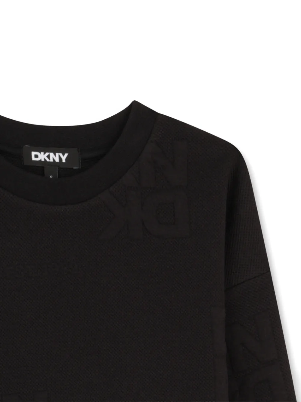 Толстовка с логотипом Dkny Kids, черный — фото 3