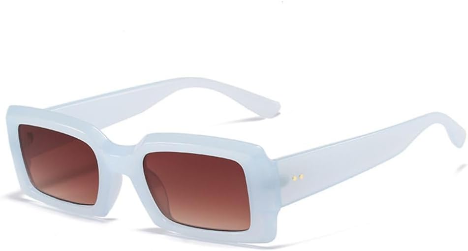 

Солнцезащитные очки LVTFCO Fashion Street Snap для женщин и мужчин, модные, розово-красные, летние, с защитой от УФ-излучения UV400, ретро, ​​маленькие прямоугольные, Light Blue