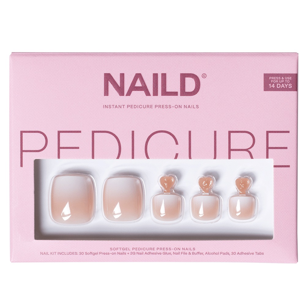 

Искусственные ногти milkshake toe softgel press on nails Naild, количество 1 шт.