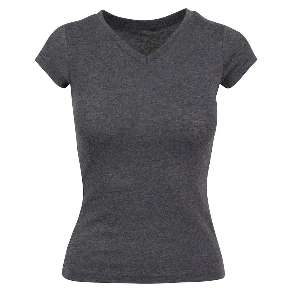 

Футболка Build Your Brand Basic BY062 short sleeve v neck, серый