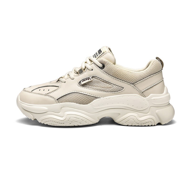 

Кроссовки Jeep Chunky Sneakers Unisex Low-top Beige, цвет Off White