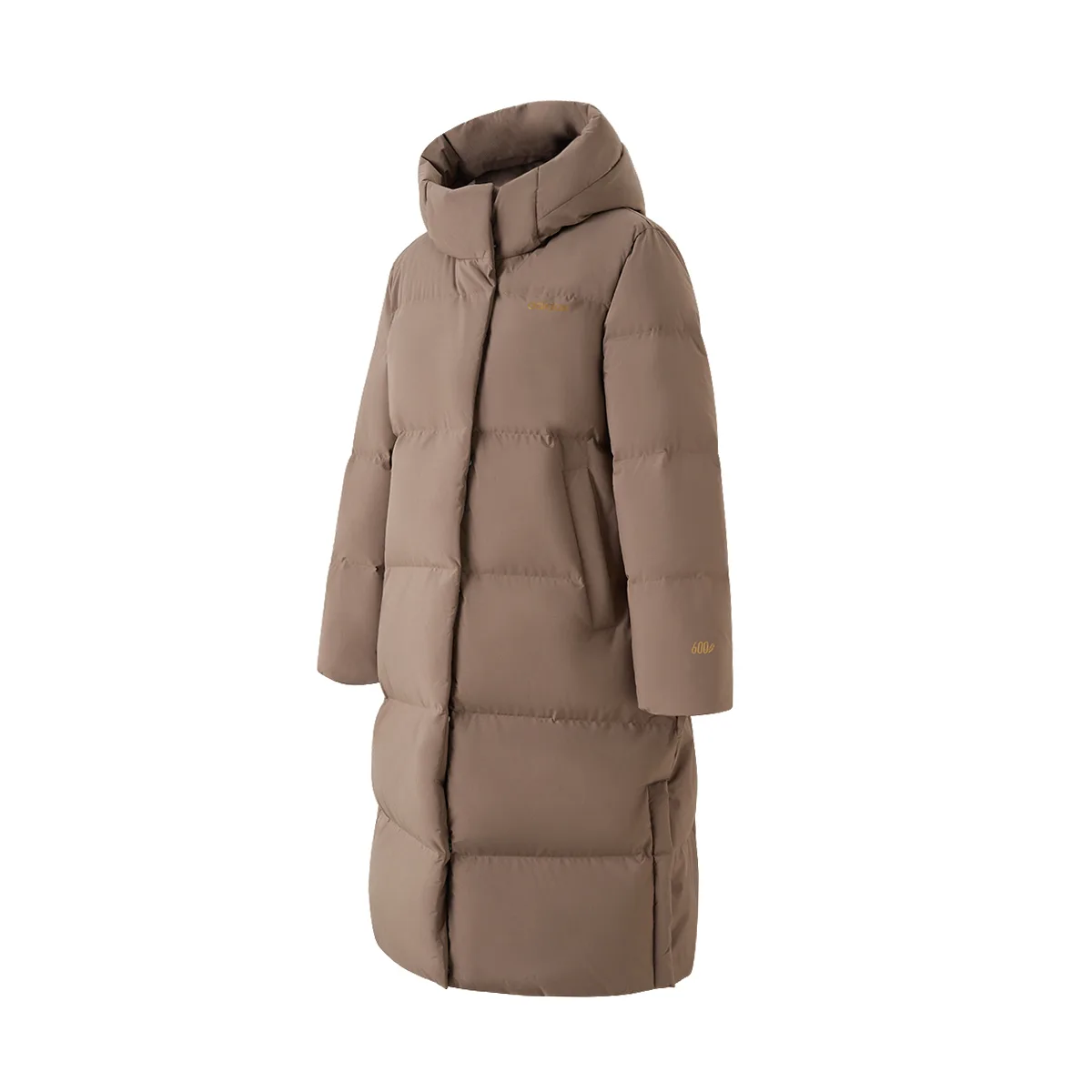 Пуховик унисекс с капюшоном Adidas, Caramel