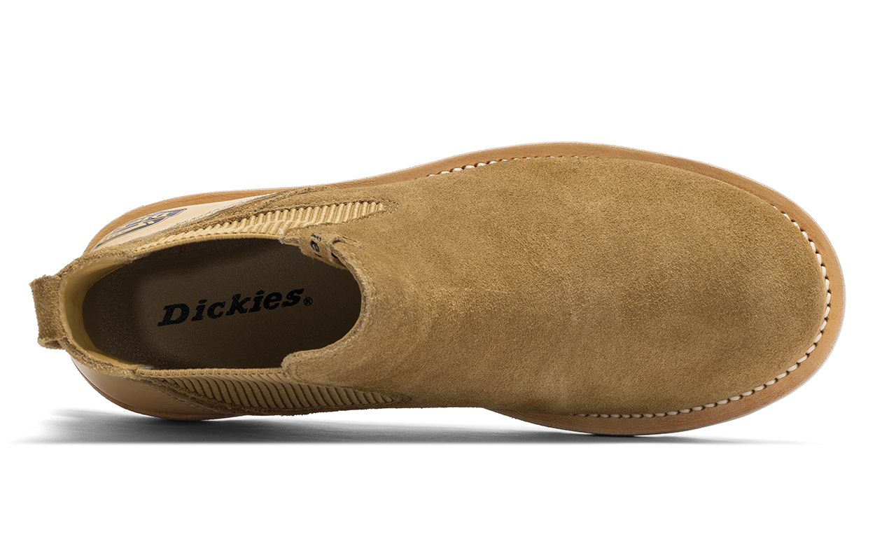Мужские ботинки челси Dickies кожаные комбинированные, коричневый — фото 4