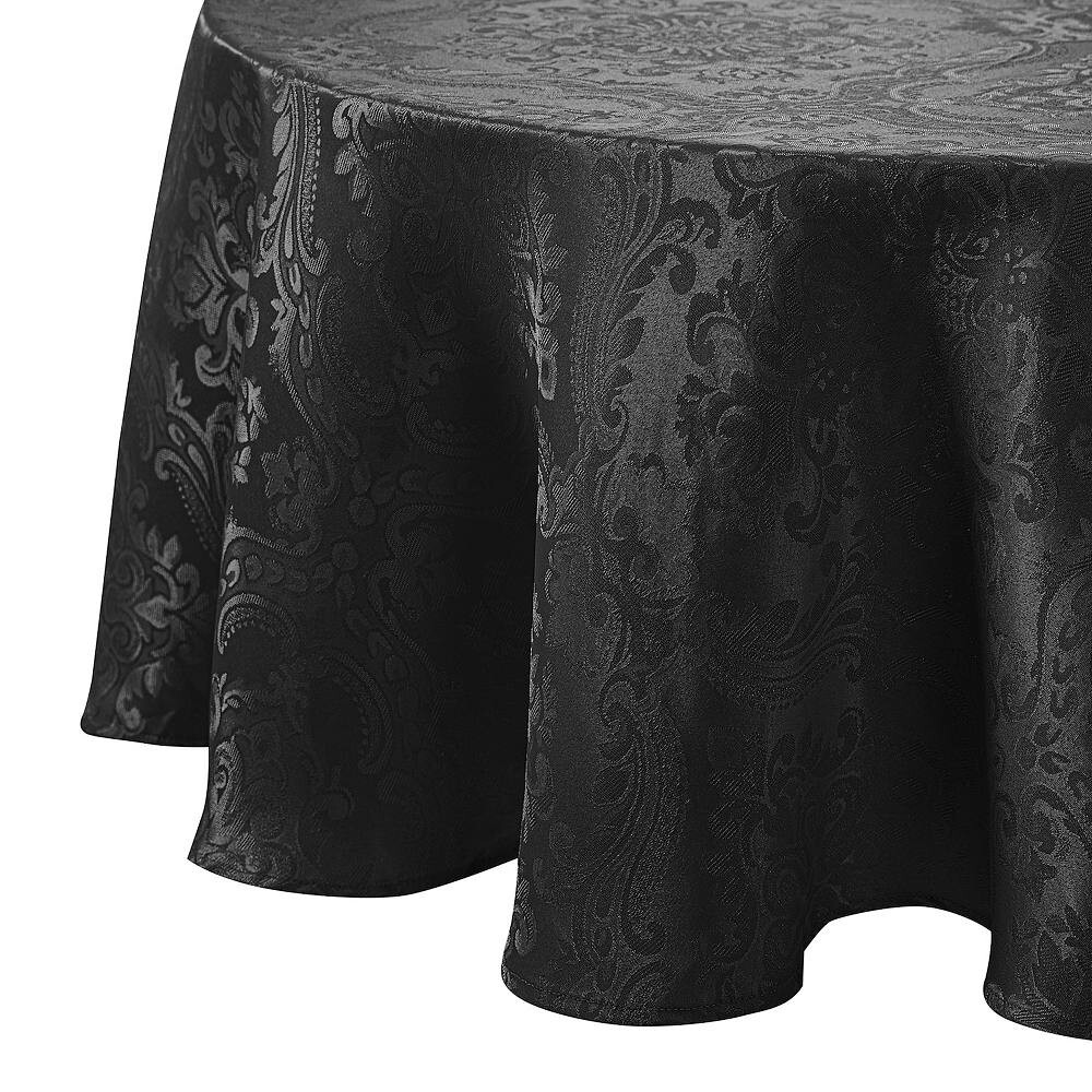 

Elrene Home Fashions Caiden Elegance Damask овальная скатерть 60 x 84 дюйма, черный