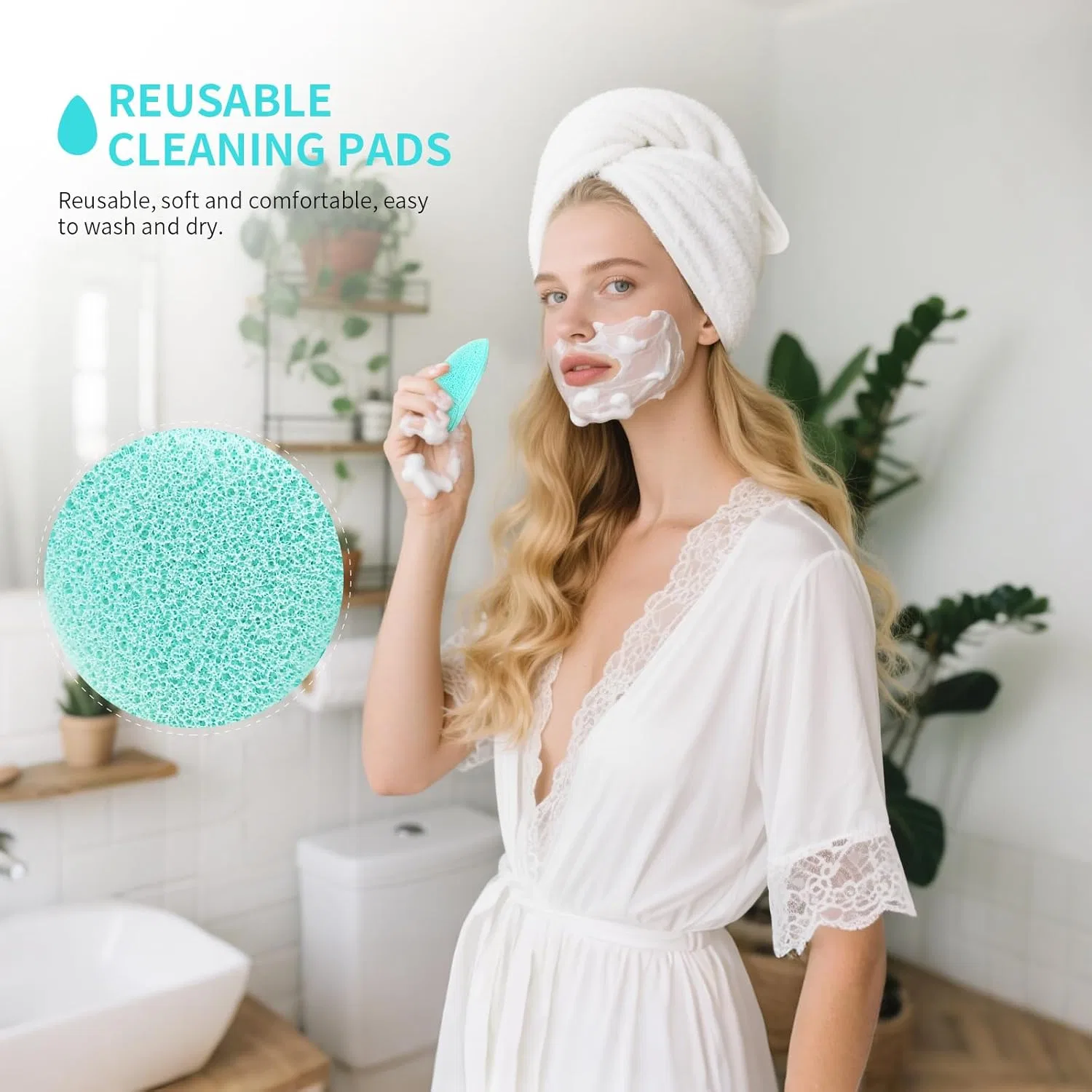 Силиконовая кисть DUcare 4-в-1 для масок и очищения лица Ducare, 4-In-1 Face Mask Brush — фото 2