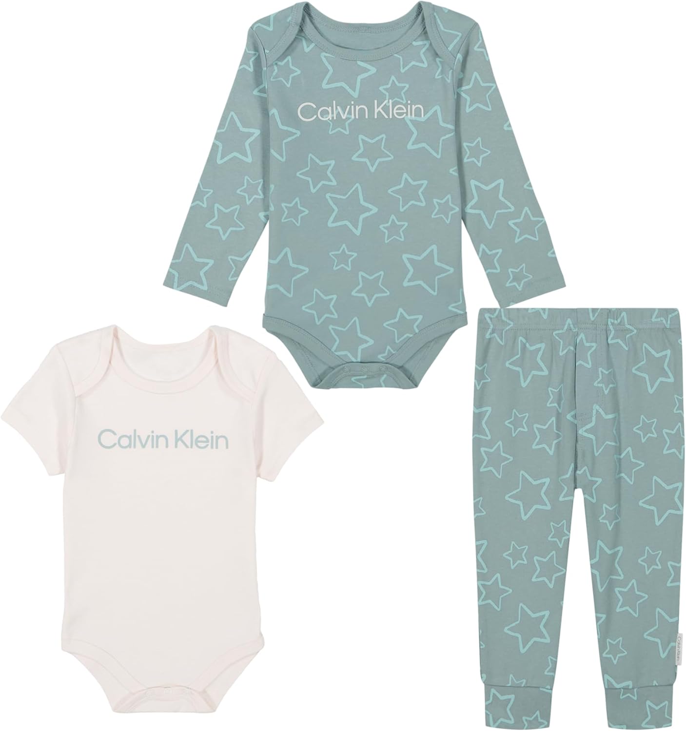 

Комплект из 3 штанишек-брюк Calvin Klein для мальчиков, Antique White/Abyss