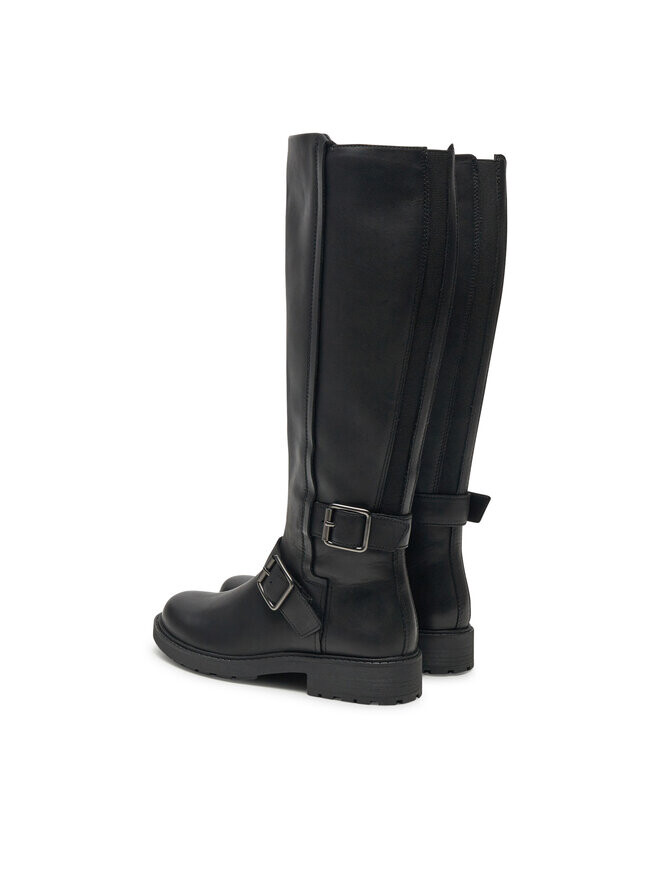 Сапоги женские Clarks Orinoco 2 с декоративными пряжками, черный — фото 3