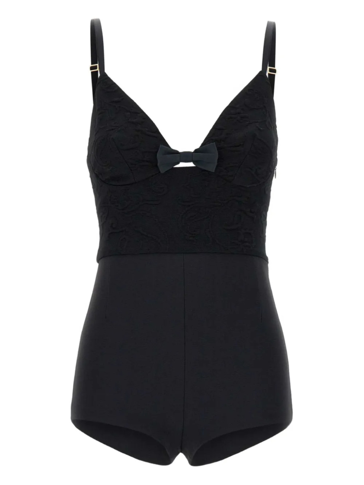 

Эластичный комбинезон Elisabetta Franchi, черный