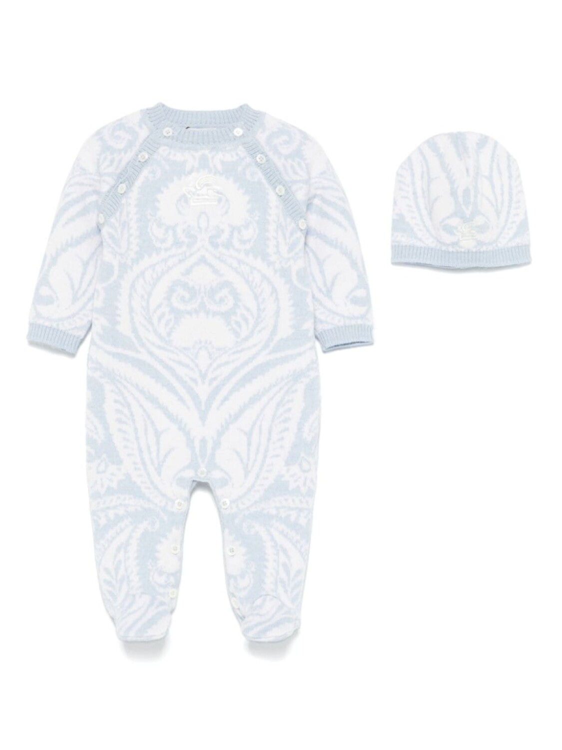 

ETRO KIDS пижама с узором пейсли-интарсия, синий