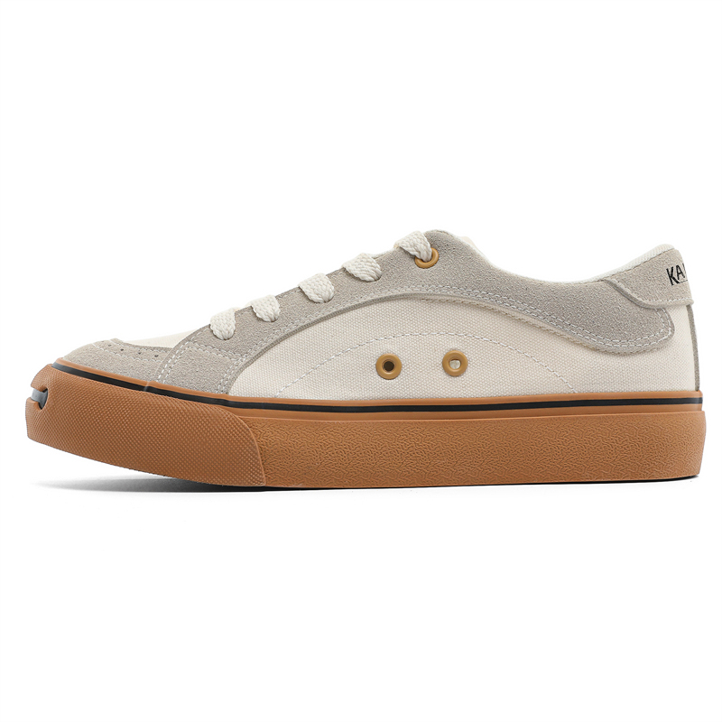 

KAISER Мужские низкие скейтерские кеды бежевые, цвет Beige