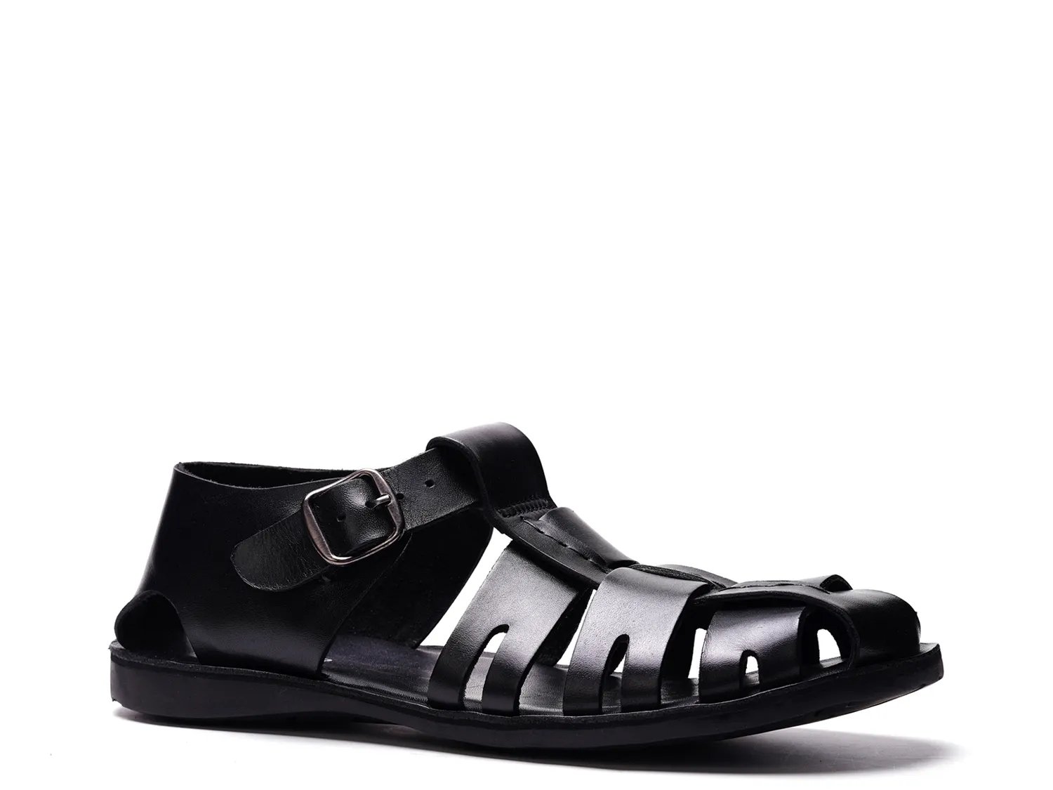 

Сандалии A. Veer Santorini Fisherman Sandal, Black Leather