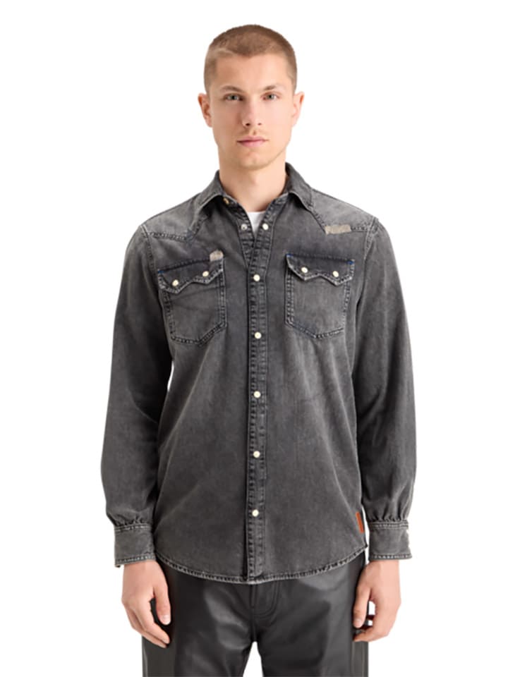 

Scotch & Soda Джинсовая рубашка «JOE JONAS X SCOTCH SODA» черного цвета