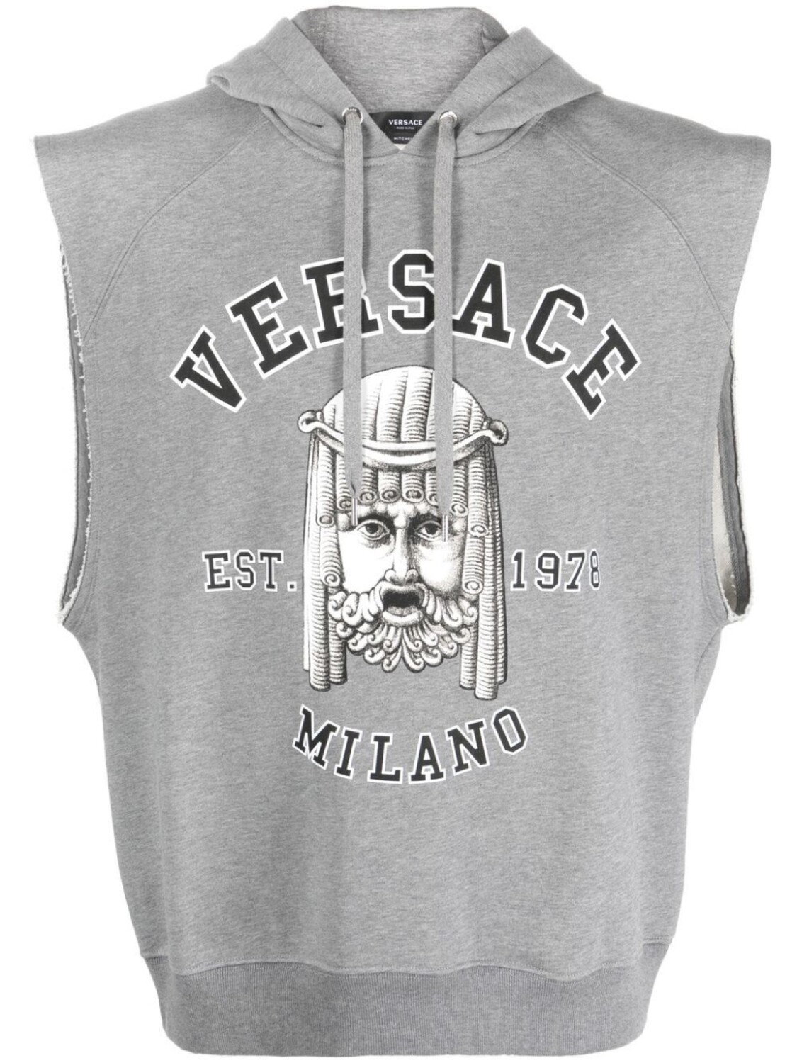 

Versace топ с капюшоном, серый