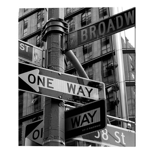 

Металлическая картина Any Image Crowded Street Sign Manhattan