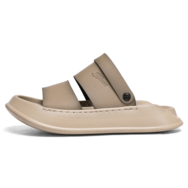 

LONGYING Пляжные сандалии мужские черно-коричневые коричневые, цвет Brown