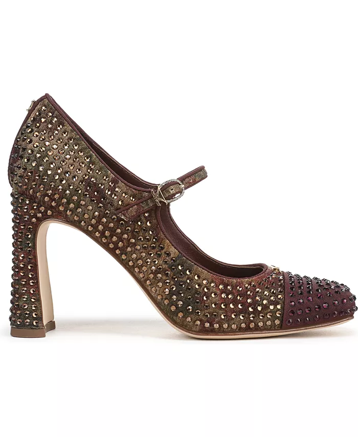 Женские туфли Mary-Jane Elora Glitz на лезвийном каблуке Circus Ny By Sam Edelman, коричневый — фото 2