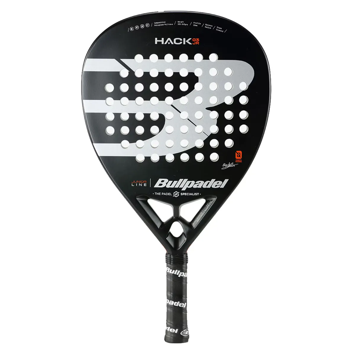 

Hack Jr 24 Bullpadel детская ракетка для падел-тенниса, многоцветный