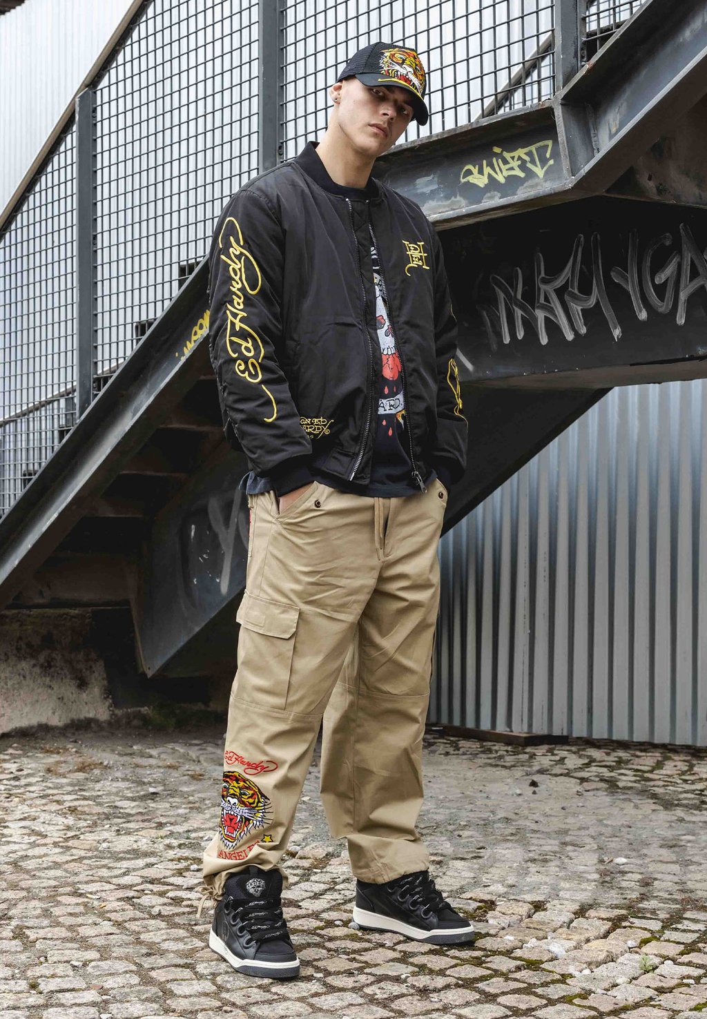 

Брюки-карго ROAR TIGER Ed Hardy, цвет Pebble