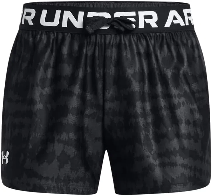 Детские шорты Under Armour Play Up с принтом, (024) Black//White