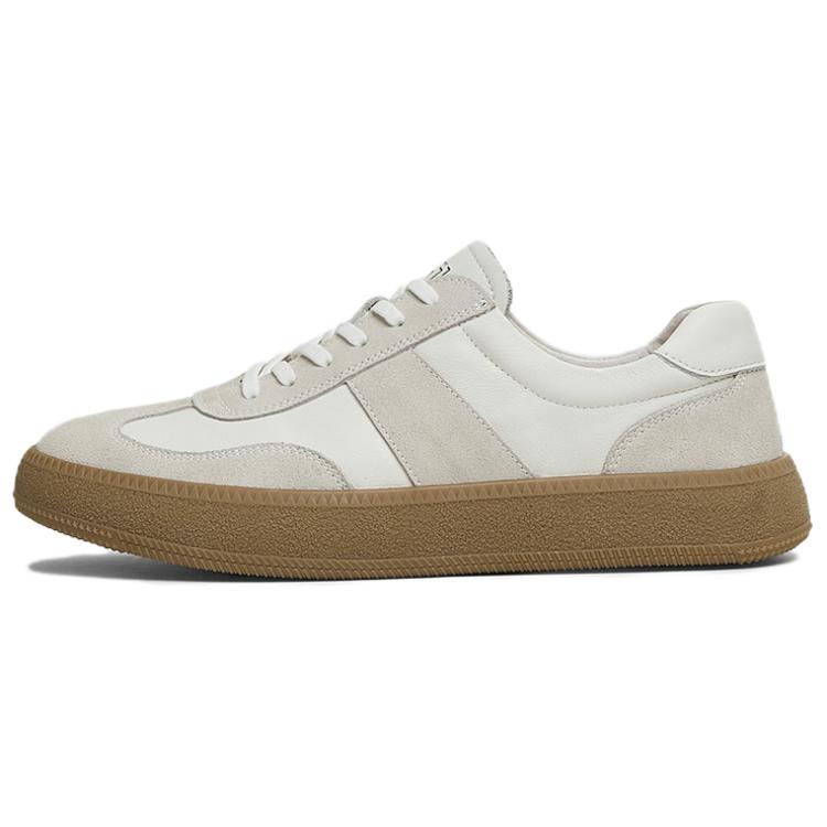 

Скользоустойчивые мужские кедры для скейтбординга Low Top Tata, белый/серый