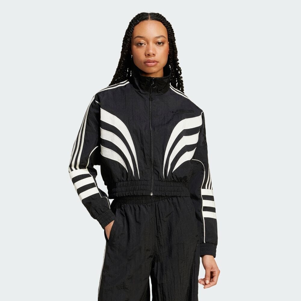 

Куртка Adidas Atlanta cutline loose nylon track top, черный