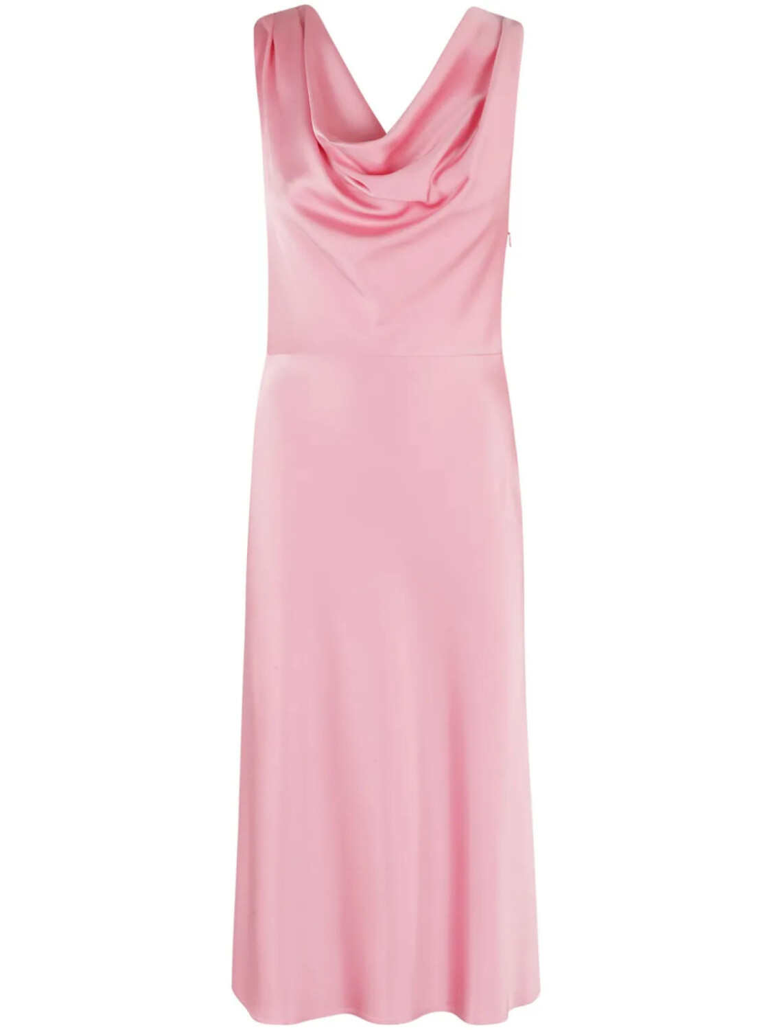 

Платье миди из атласа Blumarine, розовый