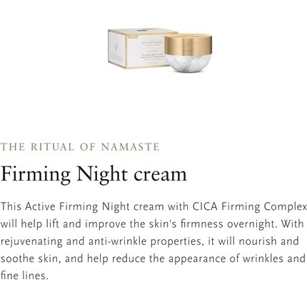 Крем для лица Rituals — The Ritual of Namasté Активный укрепляющий ночной Ageless Collection, 50 мл — фото 3